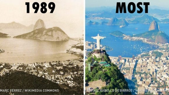 Híres városok akkor és most – a fotók megmutatják, hogy mennyire megváltoztak