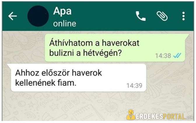 11 Vicces Sms Apa Fia Között Amit Nem Lehet Kibírni Nevetés Nélkül 6311