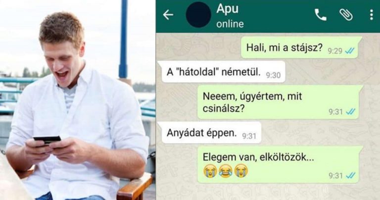 Vicces SMS-ek apák és fiaik között, amit nem lehet kibírni nevetés nélkül