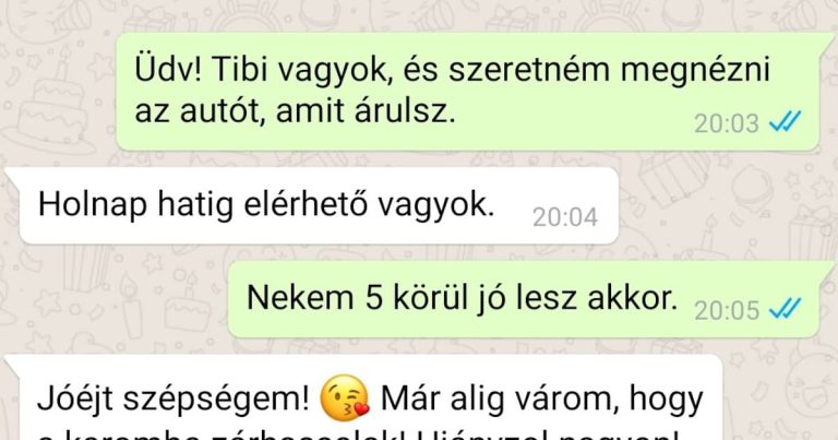 11 ember, aki véletlenül téves számra küldte el az üzenetét