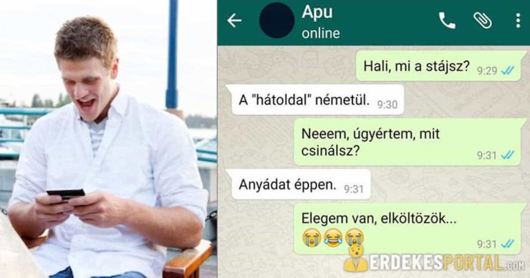 11 vicces SMS apa-fia között, amit nem lehet kibírni nevetés nélkül