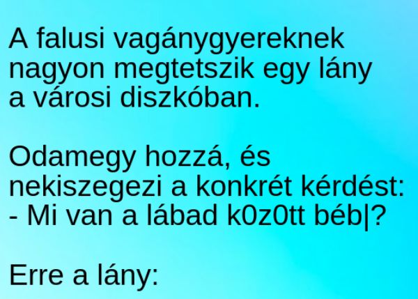 VICC: A falusi vagánygyereknek nagyon megtetszik egy lány a városi diszkóban