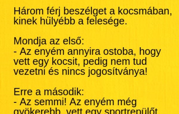 VICC: Három férj beszélget a feleségeikről