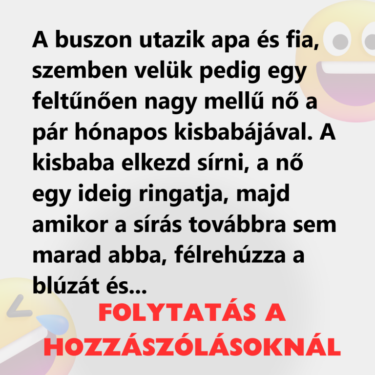 A buszon utazik apa és fia