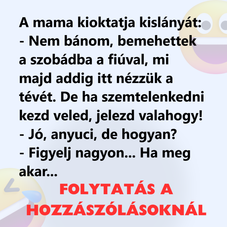 A mama kioktatja kislányát