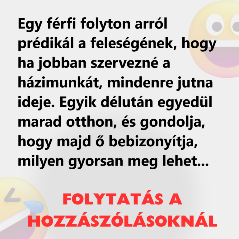 Egy férfi prédikál a feleségének