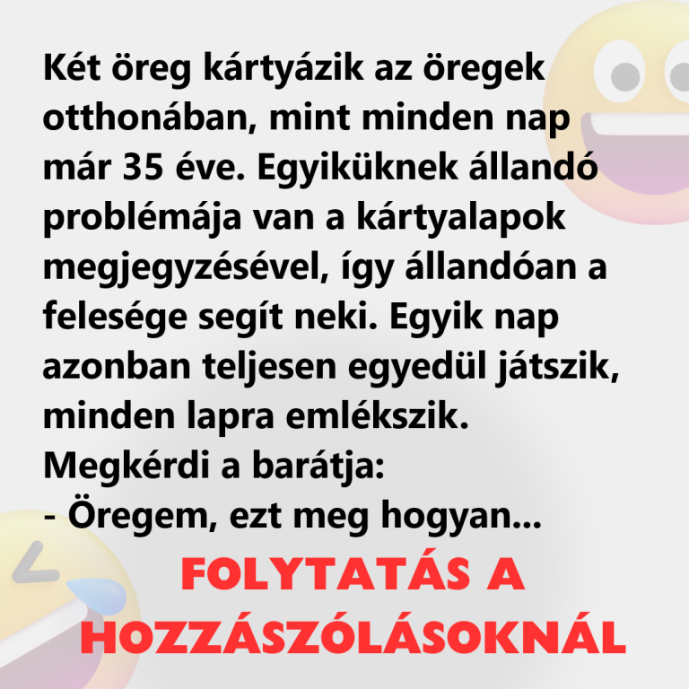 Két öreg kártyázik az öregek otthonában