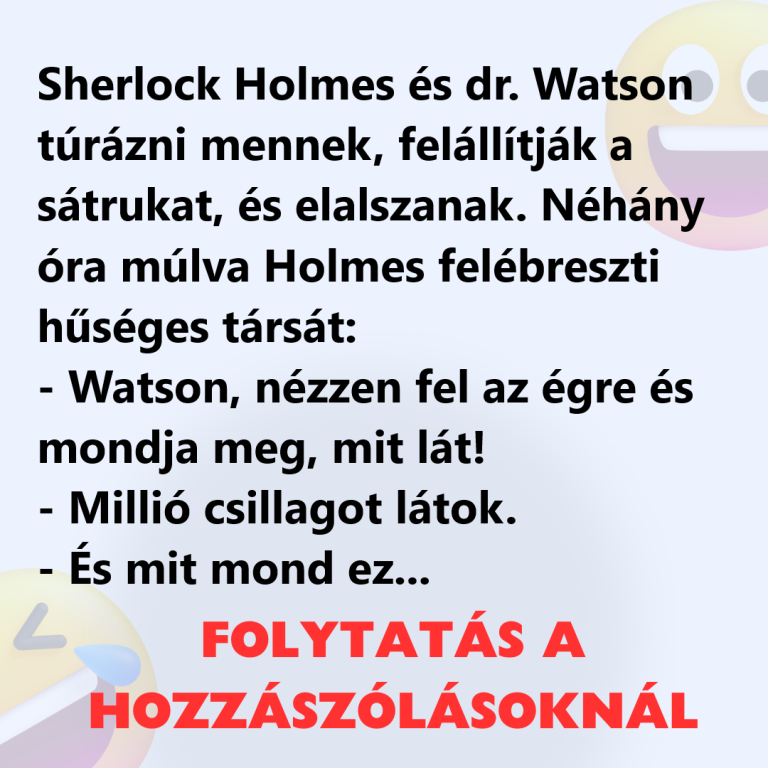 Sherlock Holmes és dr. Watson túrázni mennek