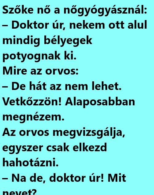Szőke nő a nőgyógyásznál