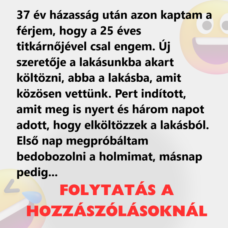 VICC: 37 év házasság után azon kaptam a férjem, hogy a 25 éves titkárnőjével csal engem.