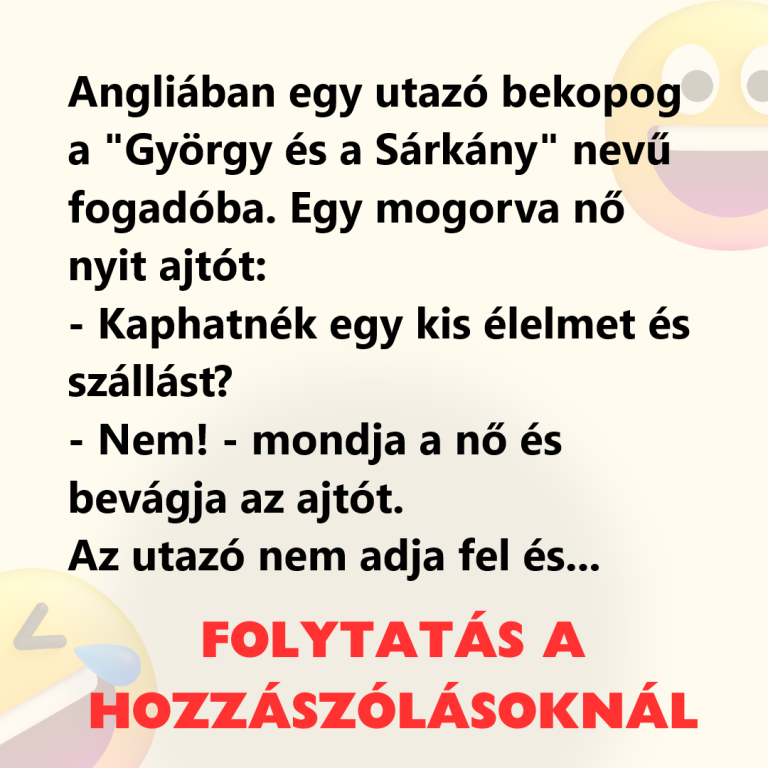 VICC: Angliában egy utazó bekopog a „György és a Sárkány” nevű fogadóba