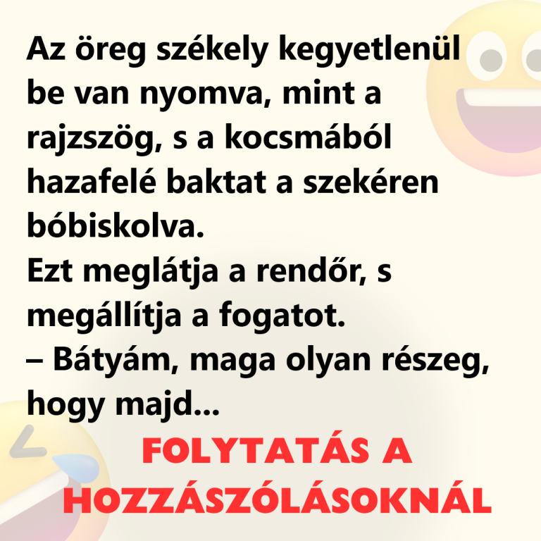 VICC: Az öreg székely kegyetlenül be van nyomva