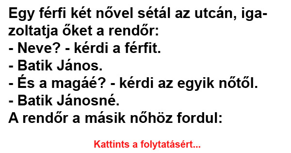 VICC: Egy férfi két nővel sétál az utcán