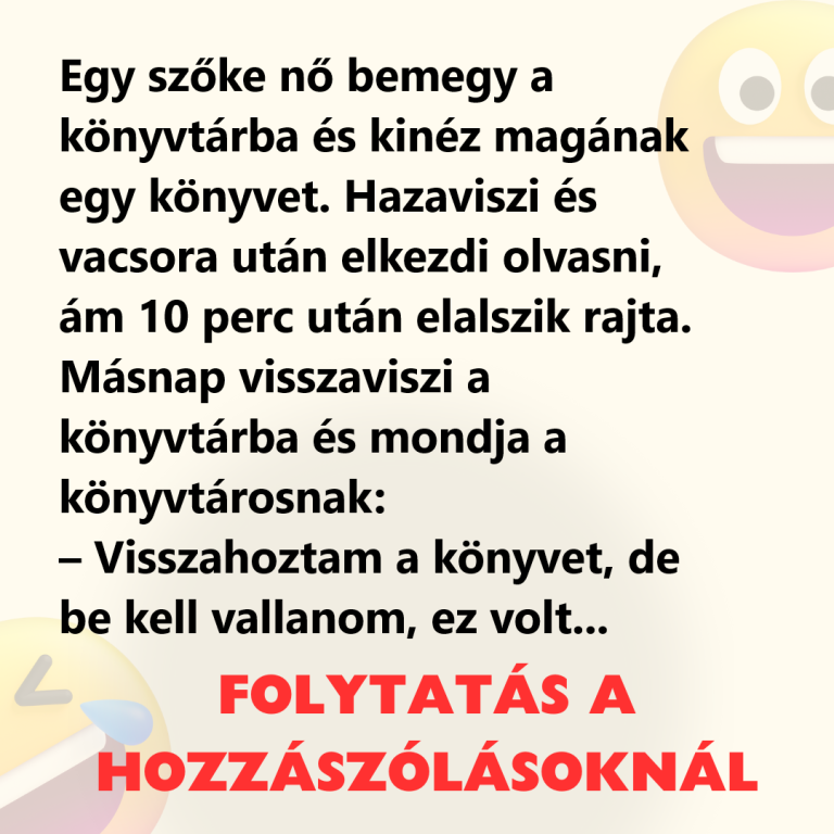 VICC: Egy szőke nő bemegy a könyvtárba és kinéz magának egy könyvet