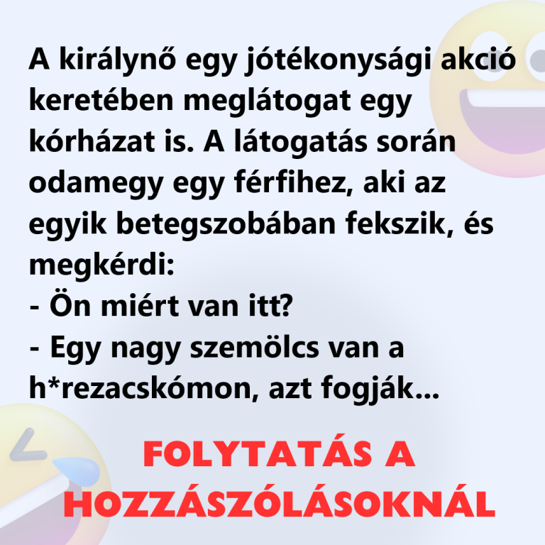 A királynő egy jótékonysági akció keretében meglátogat egy kórházat