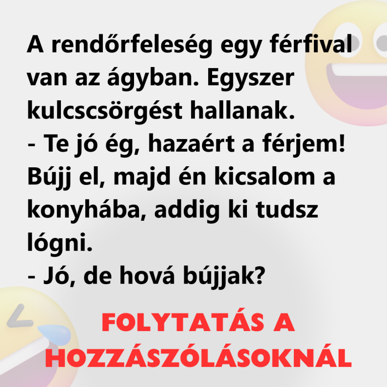 A rendőrfeleség egy férfival van az ágyban