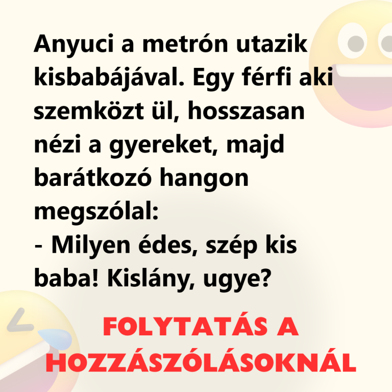 Anyuci a metrón utazik kisbabájával