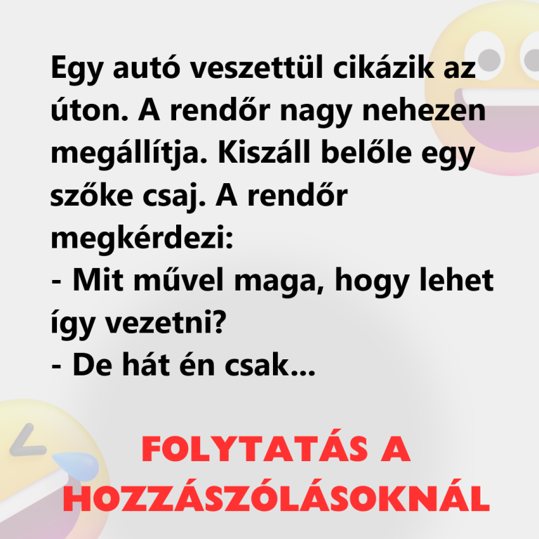 Egy autó veszettül cikázik az úton