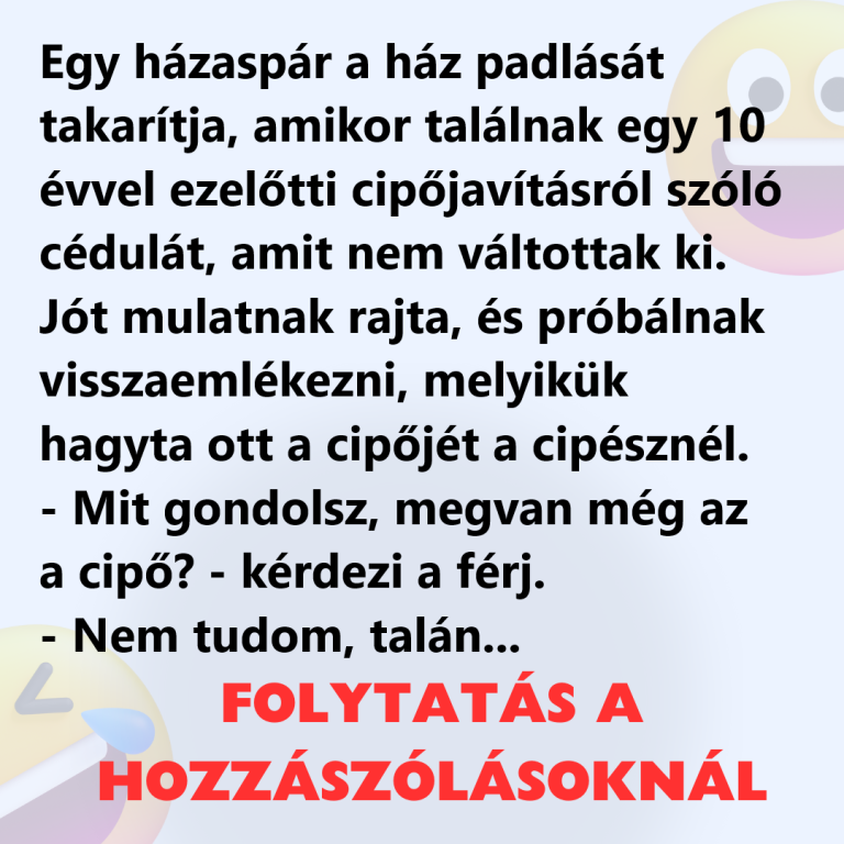 Egy házaspár a ház padlását takarítja