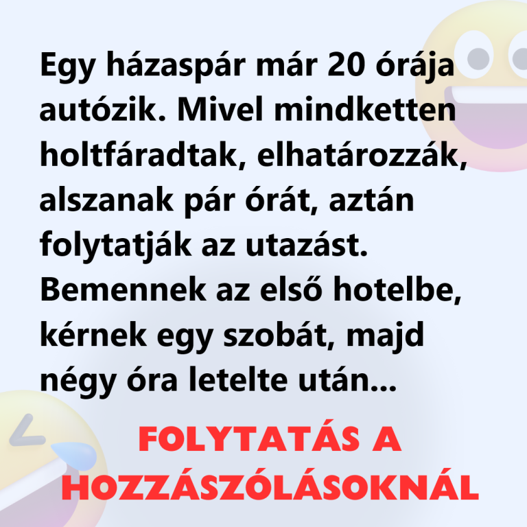 Egy házaspár már 20 órája autózik