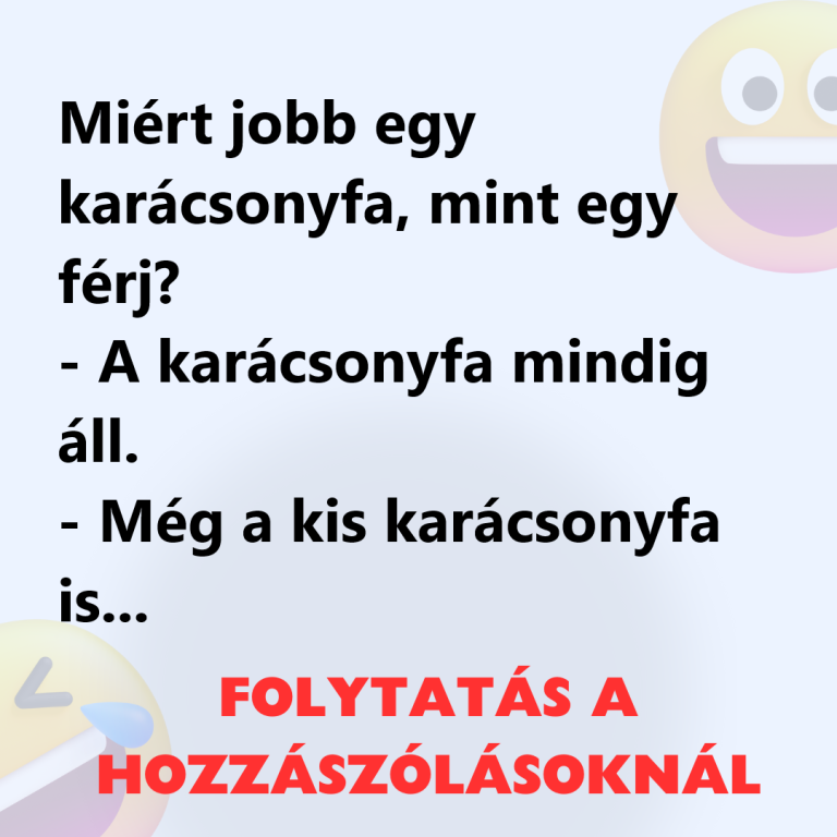 Miért jobb egy karácsonyfa, mint egy férj?