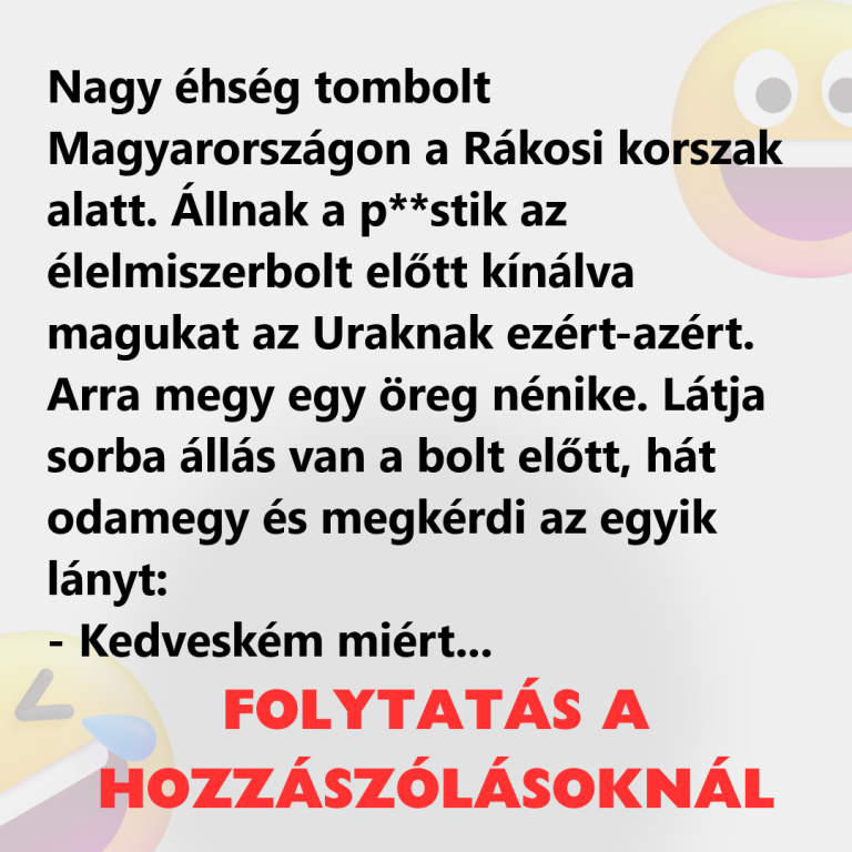 Nagy éhség tombolt Magyarországon a Rákosi korszak alatt