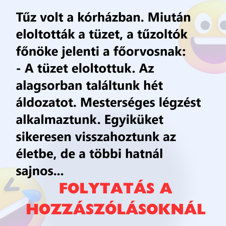 Tűz volt a kórházban