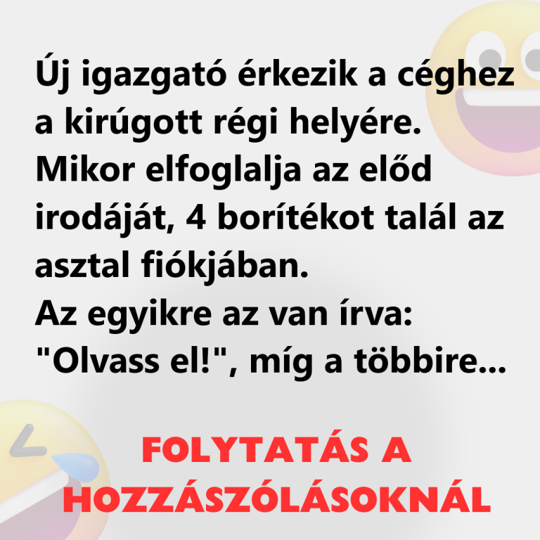 Új igazgató érkezik a céghez a kirúgott régi helyére