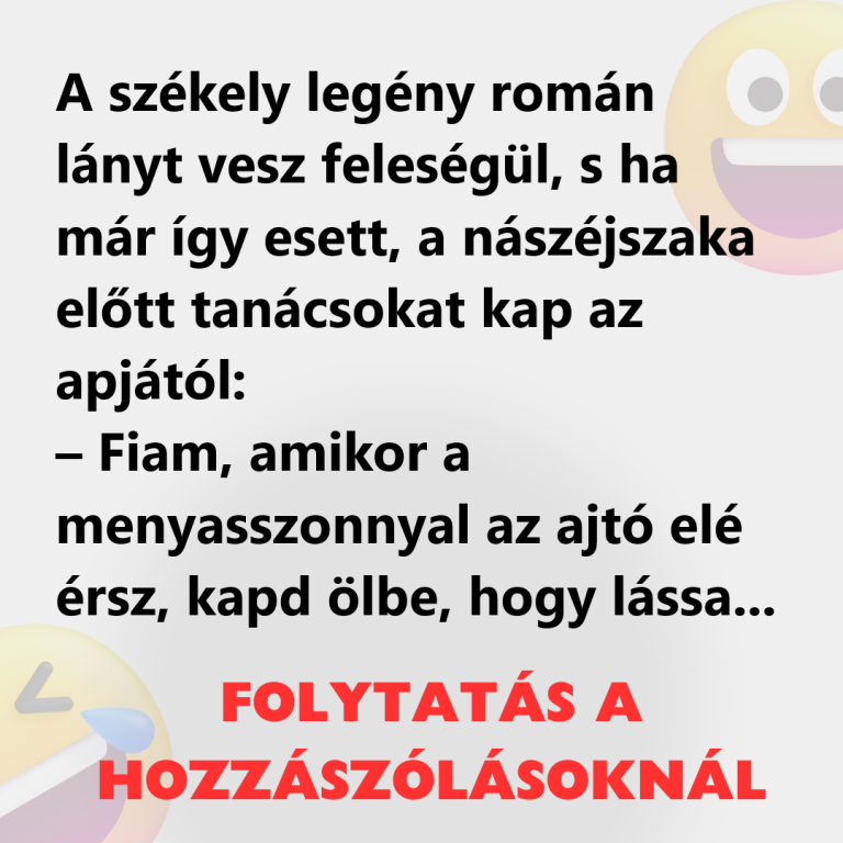 A székely legény román lányt vesz feleségül