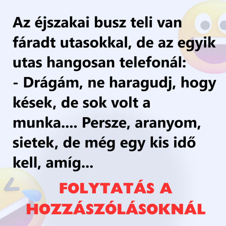 Az éjszakai busz teli van fáradt utasokkal