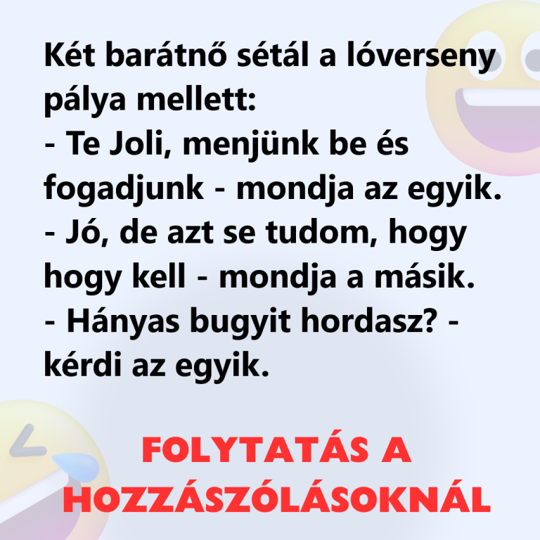 Két barátnő sétál a lóverseny pálya mellett: