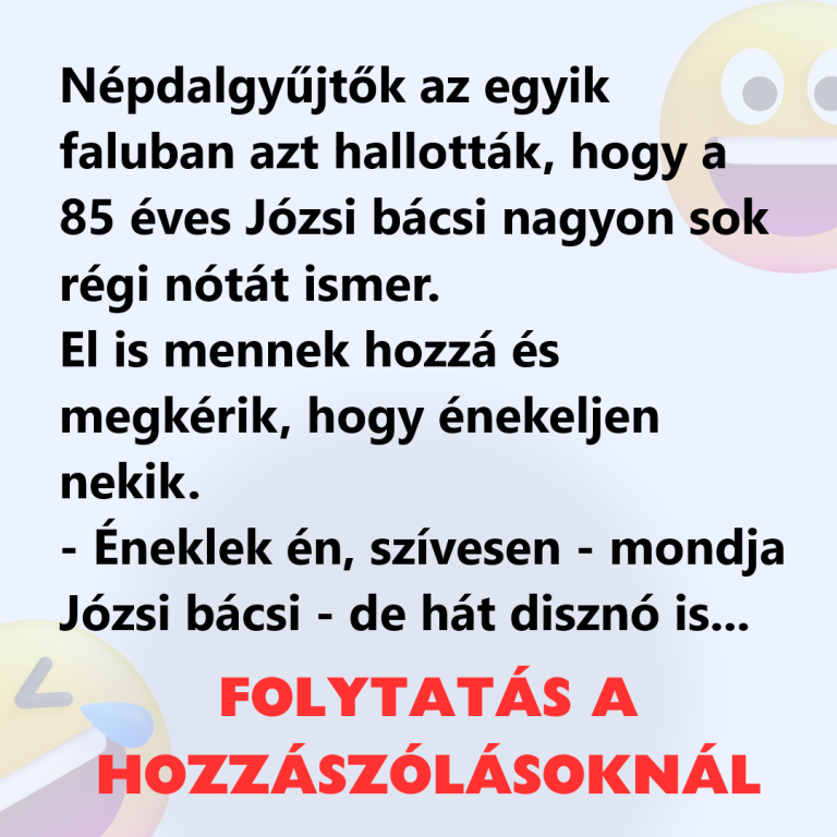 Népdalgyűjtők az egyik faluban azt hallották