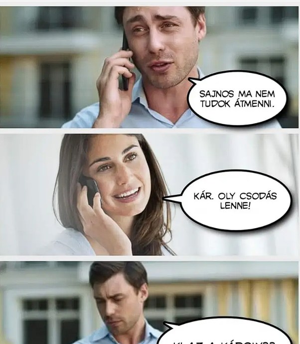 Sajnos ma nem tudok átmenni