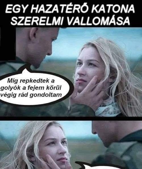 Egy hazatérő katona szerelmi vallomása