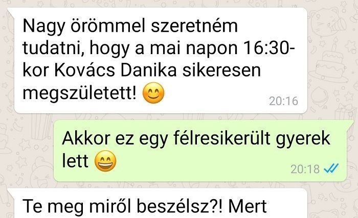 Nagy örömmel szeretném tudatni