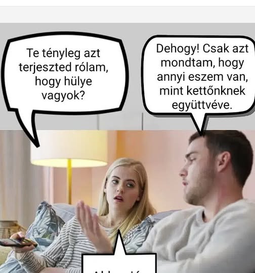 Te tényleg azt terjeszted rólam, hogy hülye vagy?