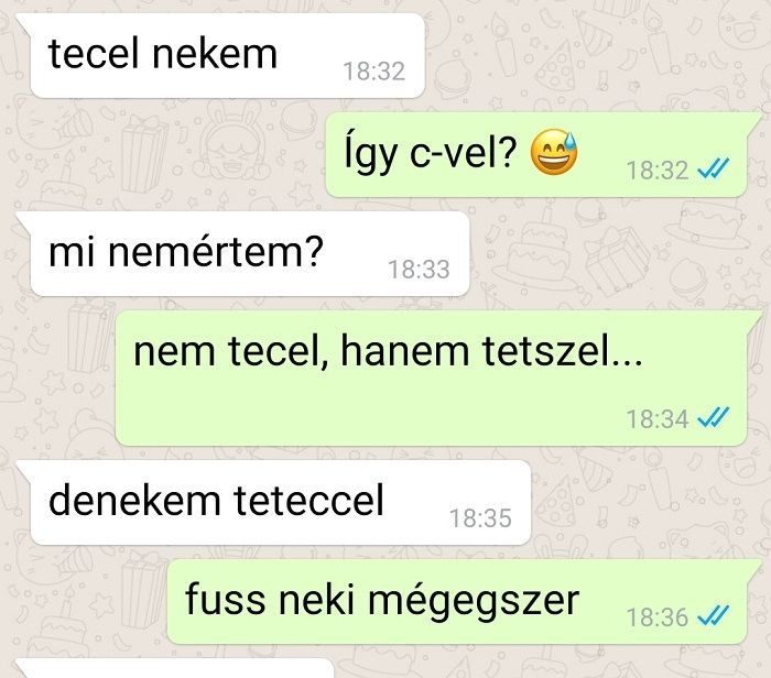 tecel nekem