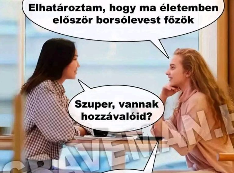Elhatároztam, hogy ma…