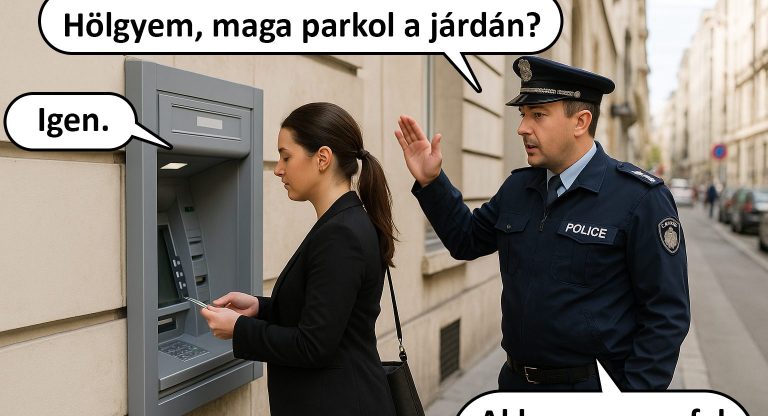Maga parkol a járdán?