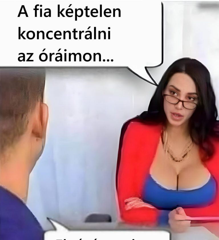A fia képtelen…