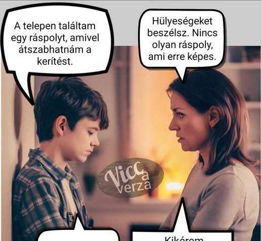A telepen találtam egy…