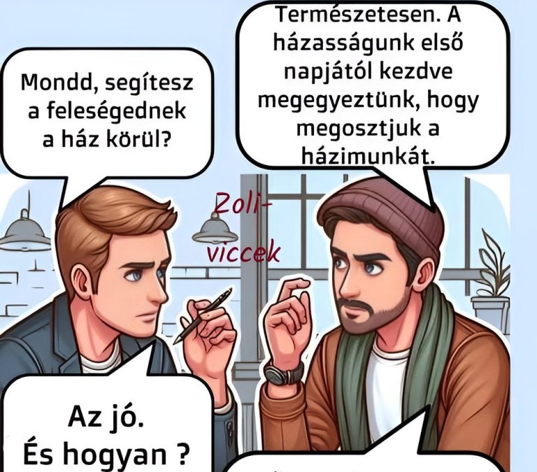 Segítesz a feleségednek a ház körül?