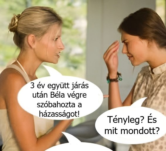 Végre szóba hozta a házasságot