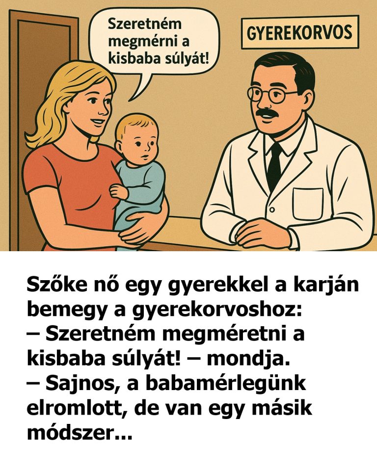 VICC: Szőke nő bemegy a gyerekorvoshoz