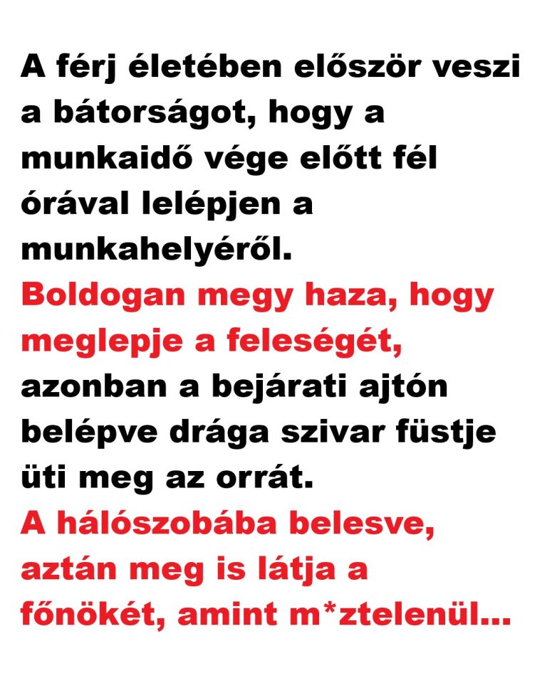 VICC: A férj életében először veszi a bátorságot