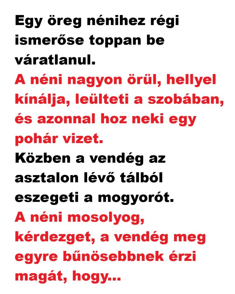 VICC: Egy öreg nénihez régi ismerőse toppan be váratlanul.