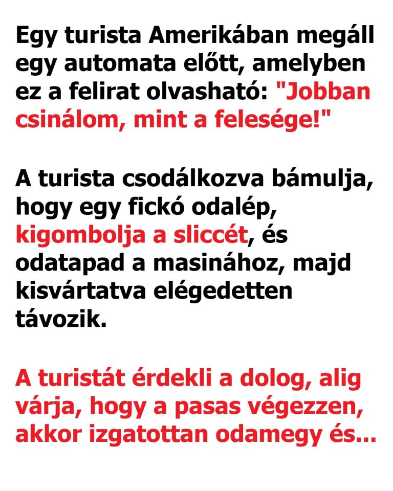 VICC: Egy turista Amerikában megáll egy automata előtt
