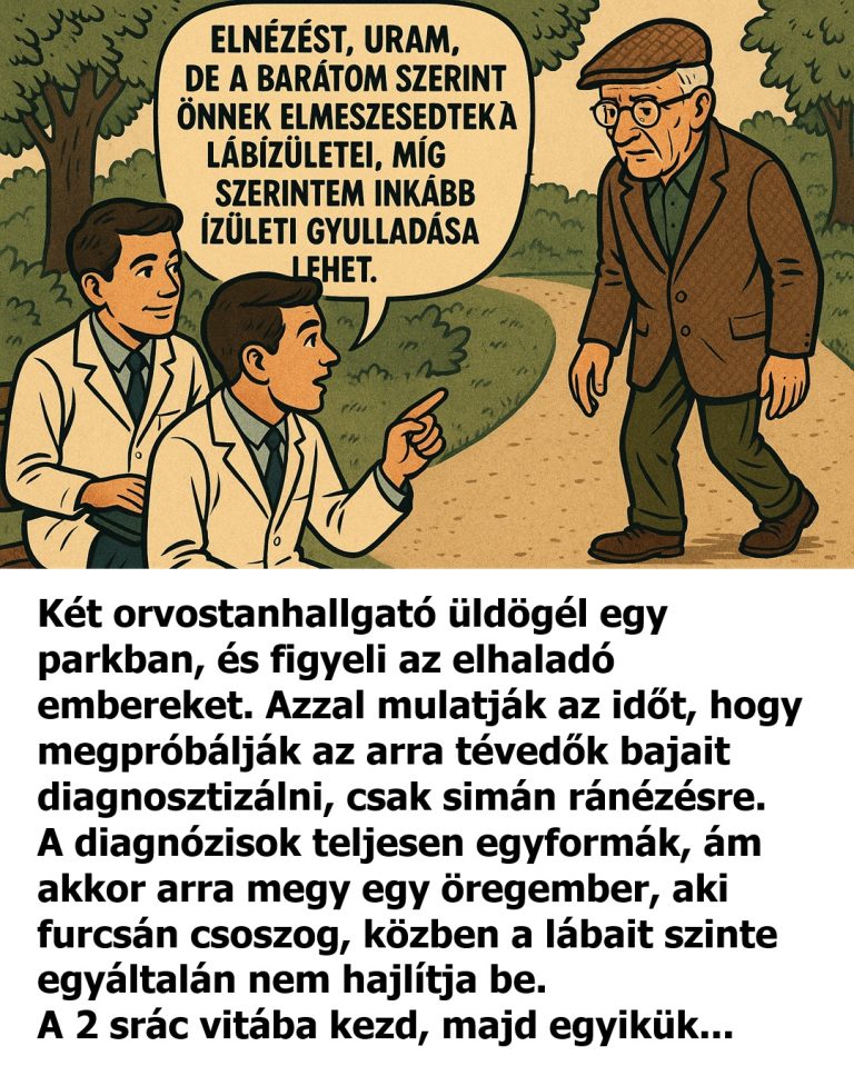 VICC: Két orvostanhallgató üldögél egy parkban