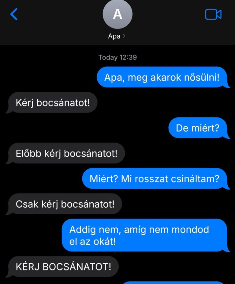 Apa, meg akarok nősülni!