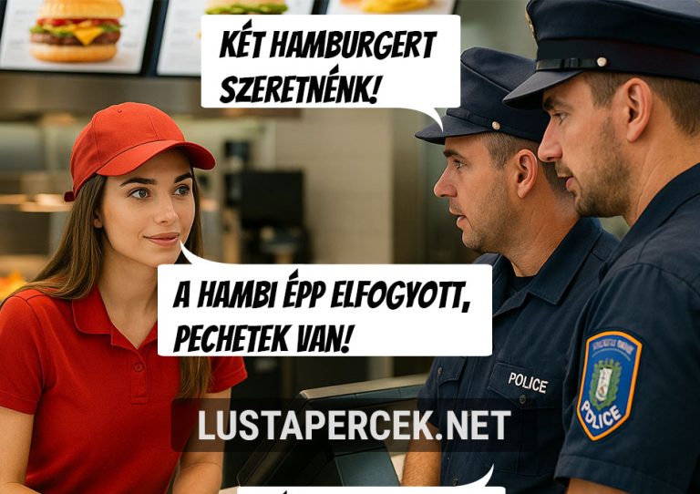 Két hamburgert szeretnénk!